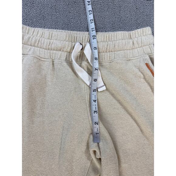 Faherty Legend Jogger Pant Small Embroidered Cream Oatmeal Lounge Athleisure - Picture 8 of 9